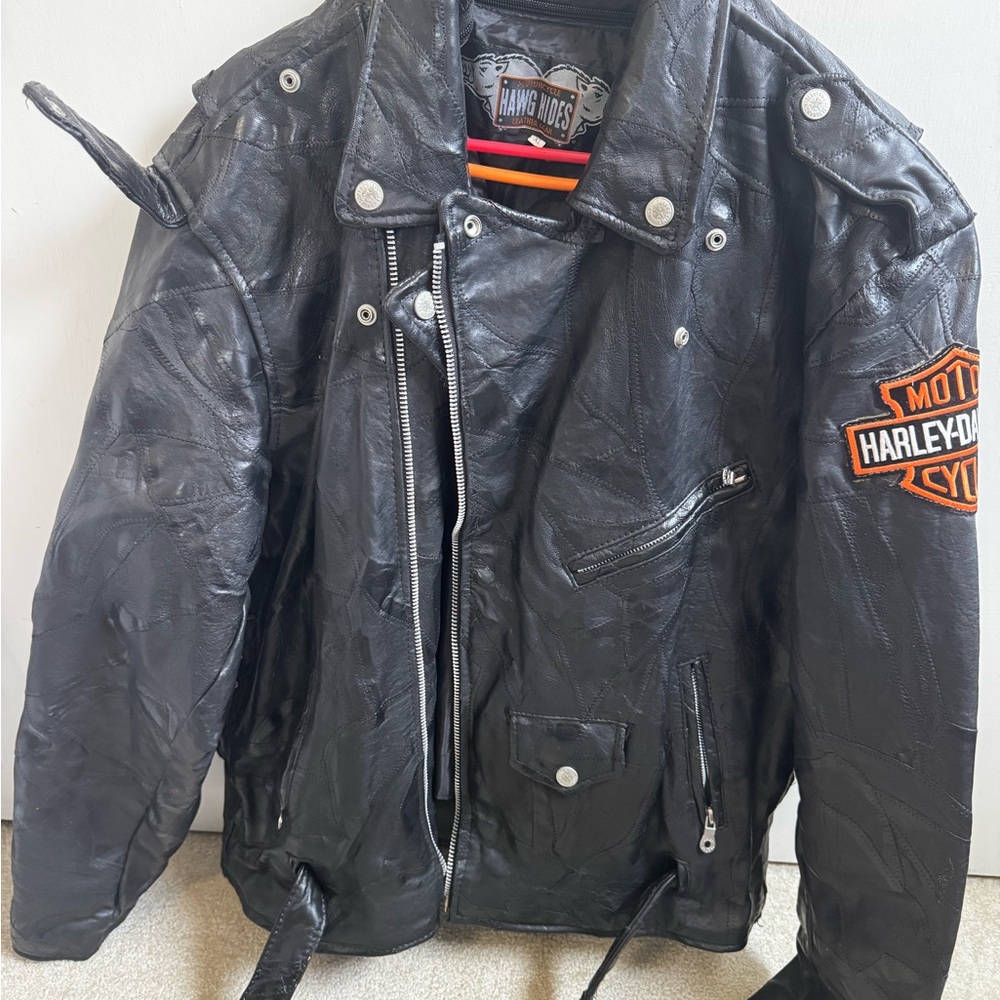 Hawg Hides Black Leather Jacket